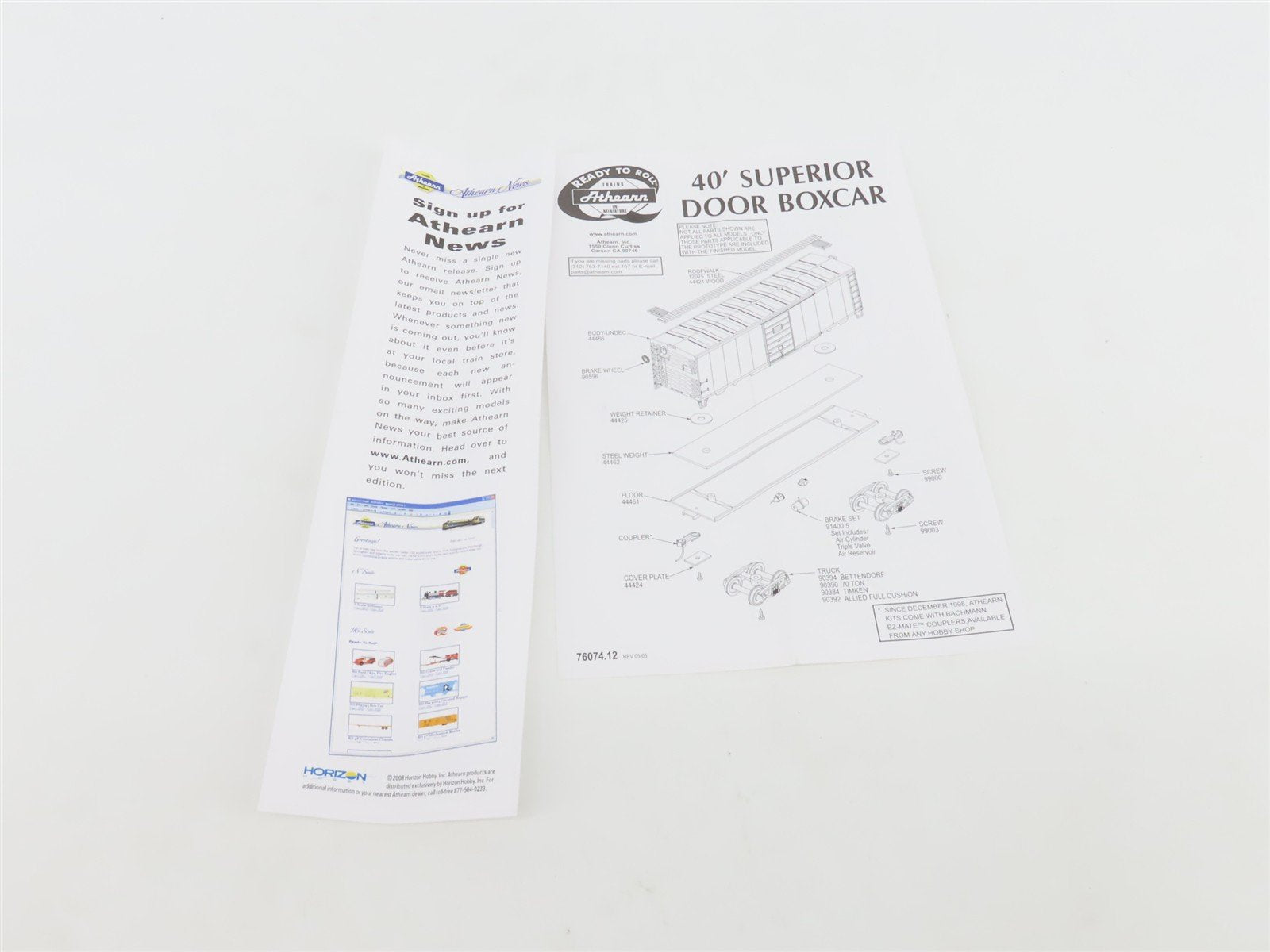 HO Scale Athearn 70355 RDG Reading 40' Superior Door Box Car #118055