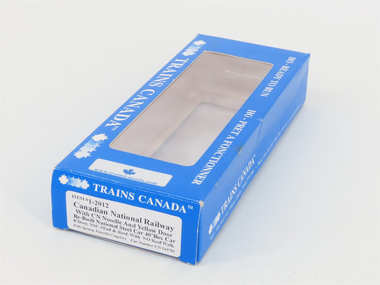 HO Scale Trains Canada 1-2012 CN Canadian National 40' Box Car #543783