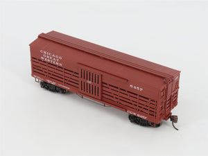 HO Scale Roundhouse 84205 CGW Chicago Great Western 36' Stock Car #8457