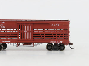 HO Scale Roundhouse 84205 CGW Chicago Great Western 36' Stock Car #8457