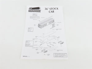 HO Scale Roundhouse 84205 CGW Chicago Great Western 36' Stock Car #8457