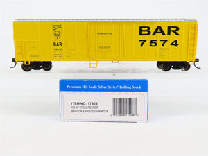 HO Scale Bachmann Silver Series 17908 BAR Bangor & Aroostook 50' Reefer #7574