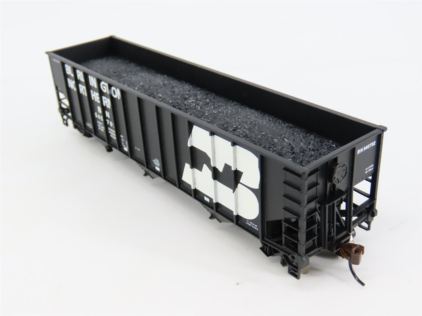 HO Bachmann Silver Series 18703 BN Burlington Northern 3-Bay Open Hopper #540702