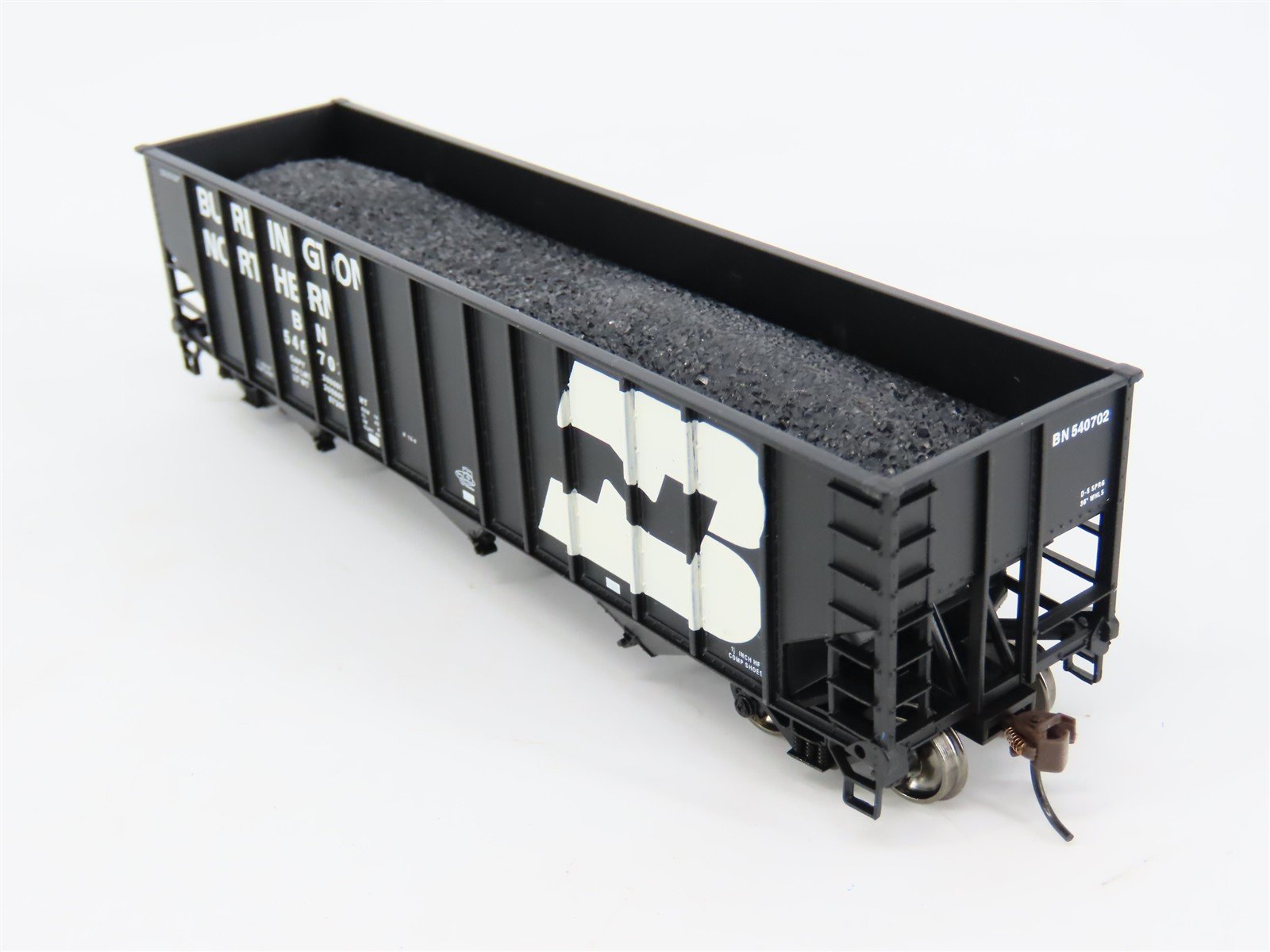 HO Bachmann Silver Series 18703 BN Burlington Northern 3-Bay Open Hopper #540702