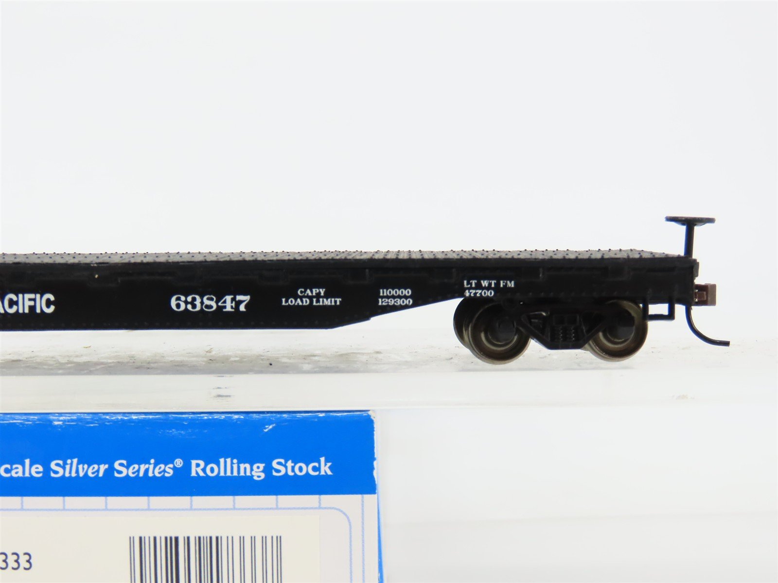 HO Scale Bachmann Silver Series 17333 NP Northern Pacific Flat Car #63847