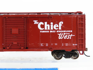 HO Scale Bachmann Silver Series 16505 ATSF The Chief West 40' Box Car #145225