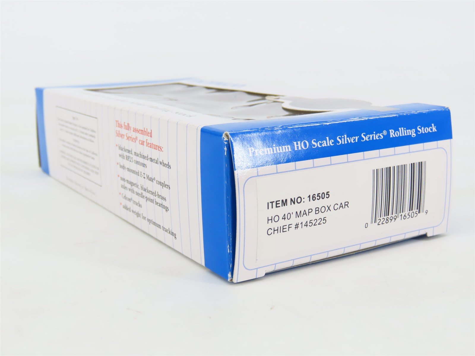 HO Scale Bachmann Silver Series 16505 ATSF The Chief West 40' Box Car #145225