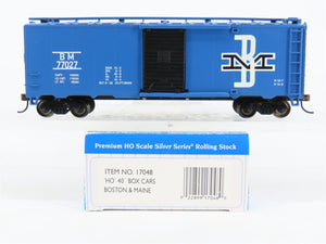 HO Scale Bachmann Silver Series 17048 BM Boston & Maine 40' Box Car #77027