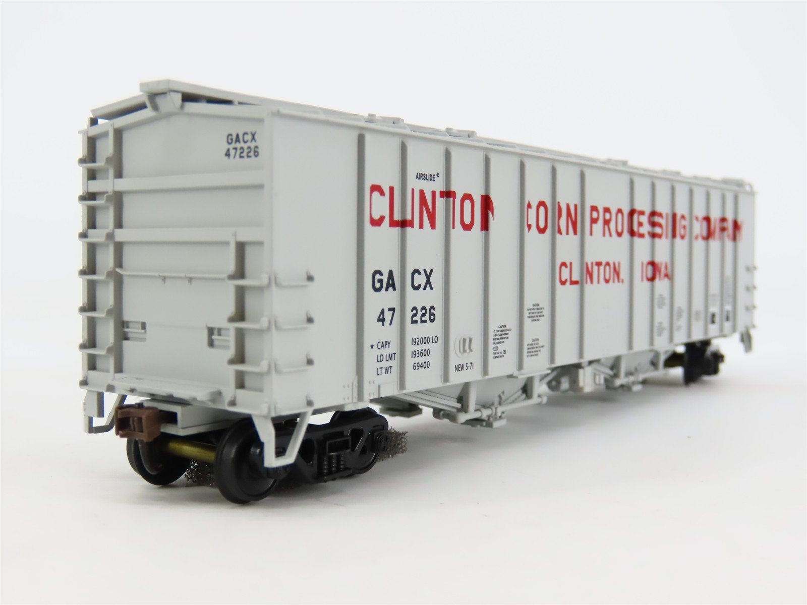 HO Scale Walthers 932-3693 GACX Clinton Corn Processing Airslide Hopper #47226