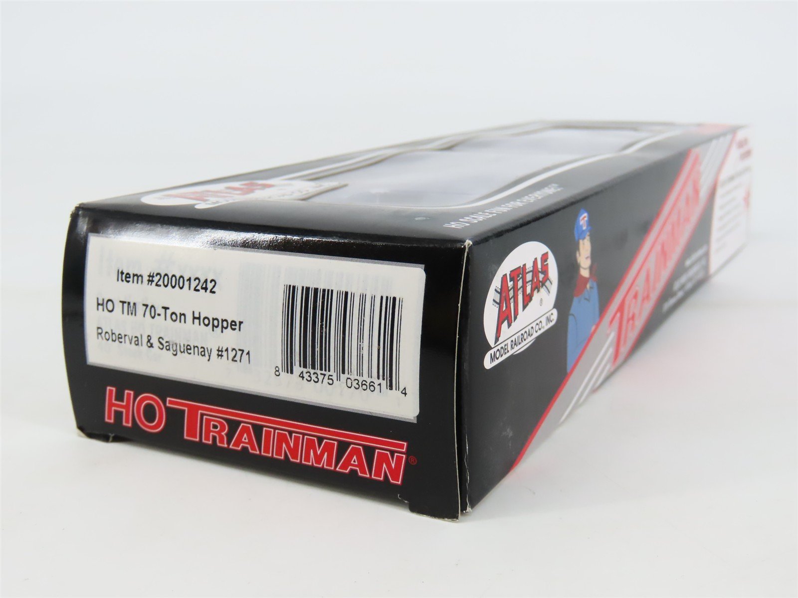 HO Atlas Trainman 20001242 RS Roberval & Saguenay 3-Bay Hopper #1271 w/ Load