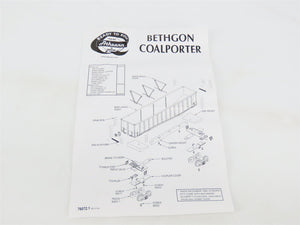 HO Scale Athearn 93045 CMO Union Pacific BethGon Coalporter Hopper w/ Load 5-Pk.