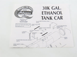 HO Scale Athearn 94266 PROX Procor 30K Gallon Ethanol Tank Car 3-Pack