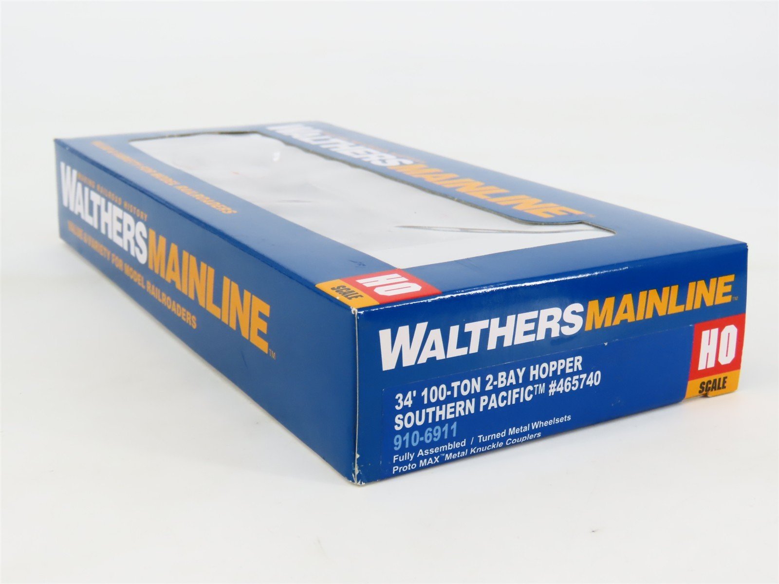HO Walthers Mainline 910-6911 SP Southern Pacific 2-Bay Hopper #465740 - CUSTOM