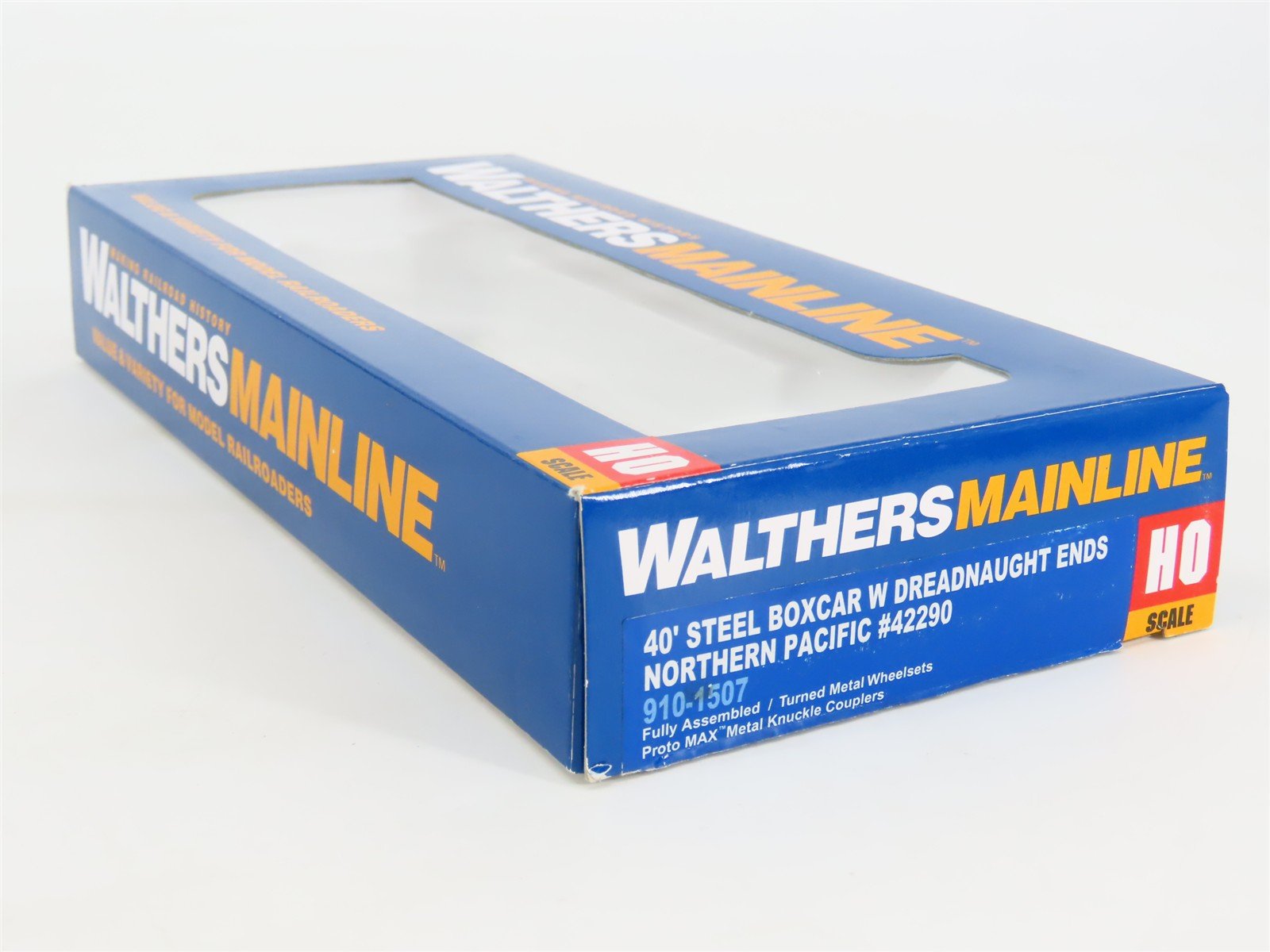 HO Scale Walthers Mainline 910-1507 NP Northern Pacific 40' Steel Box Car #42290