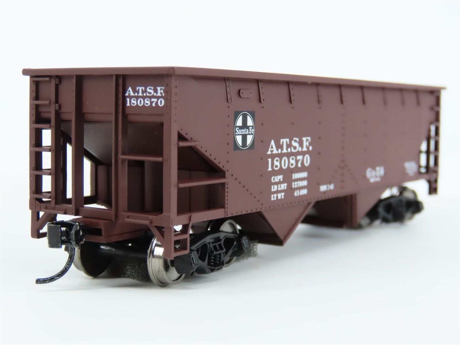 HO Scale Walthers Mainline 910-6951 ATSF Santa Fe 2-Bay Open Hopper #180870