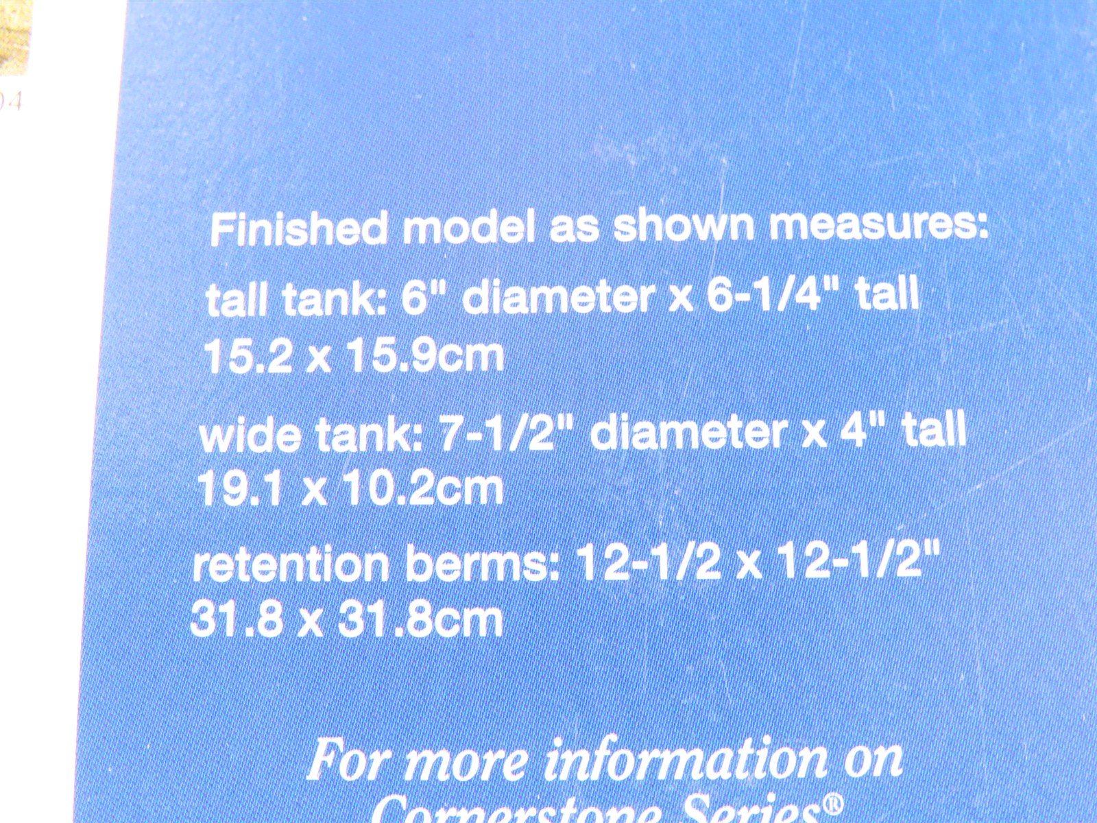 HO 1/87 Scale Walthers Cornerstone Kit #933-3167 Wide Oil Storage Tank