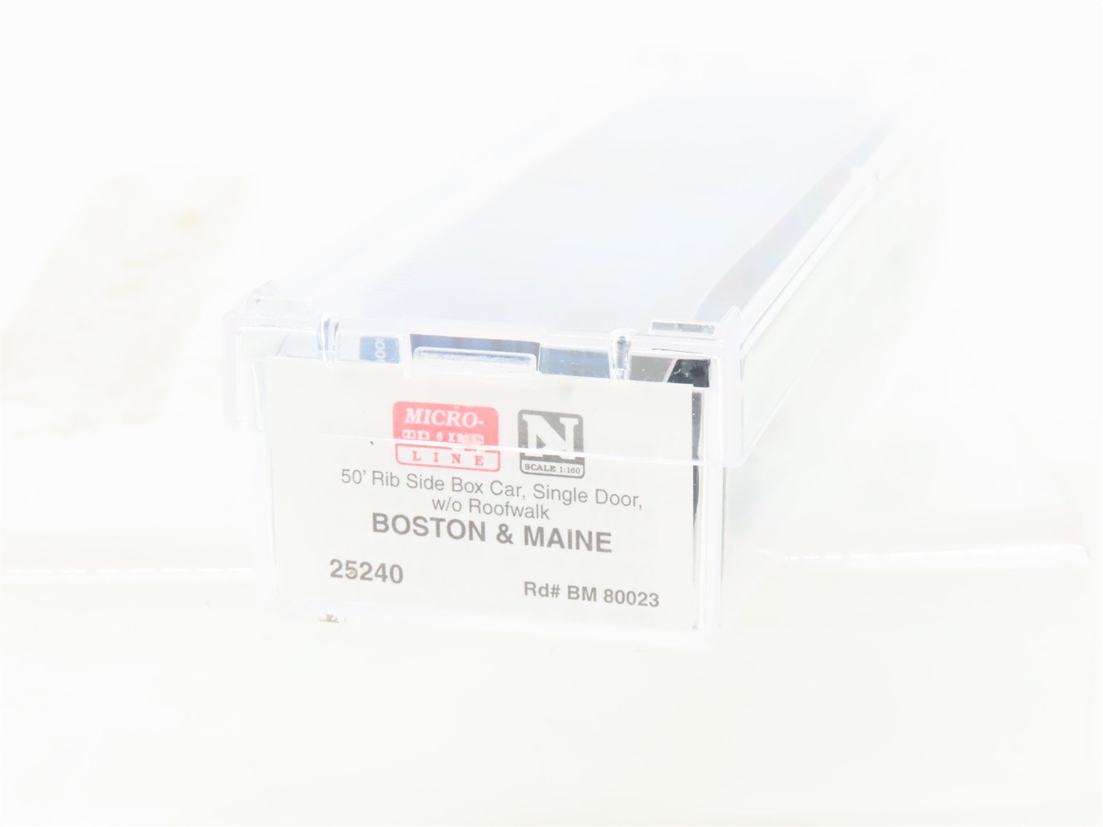 N Scale Micro-Trains MTL 25240 BM Boston & Maine 50' Single Door Box Car #80023