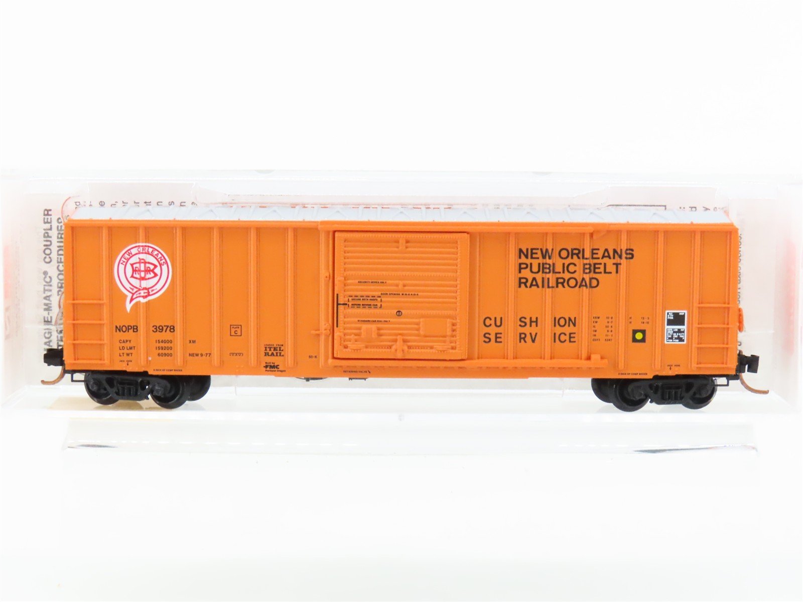 N Scale Micro-Trains MTL 25110 NOPB New Orleans Public Belt 50' Box Car #3978