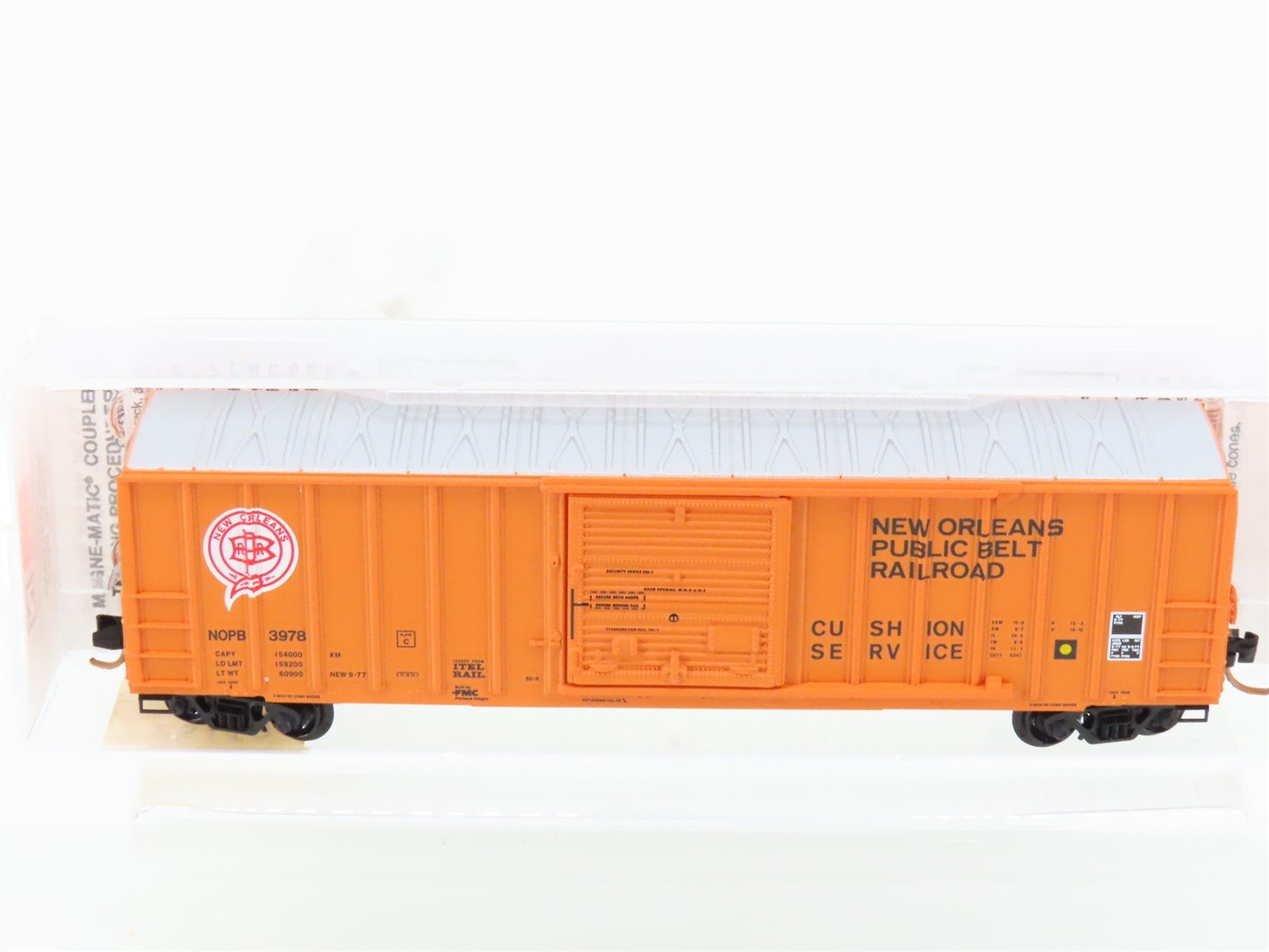 N Scale Micro-Trains MTL 25110 NOPB New Orleans Public Belt 50' Box Car #3978