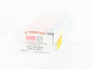 N Scale Micro-Trains MTL 25110 NOPB New Orleans Public Belt 50' Box Car #3978