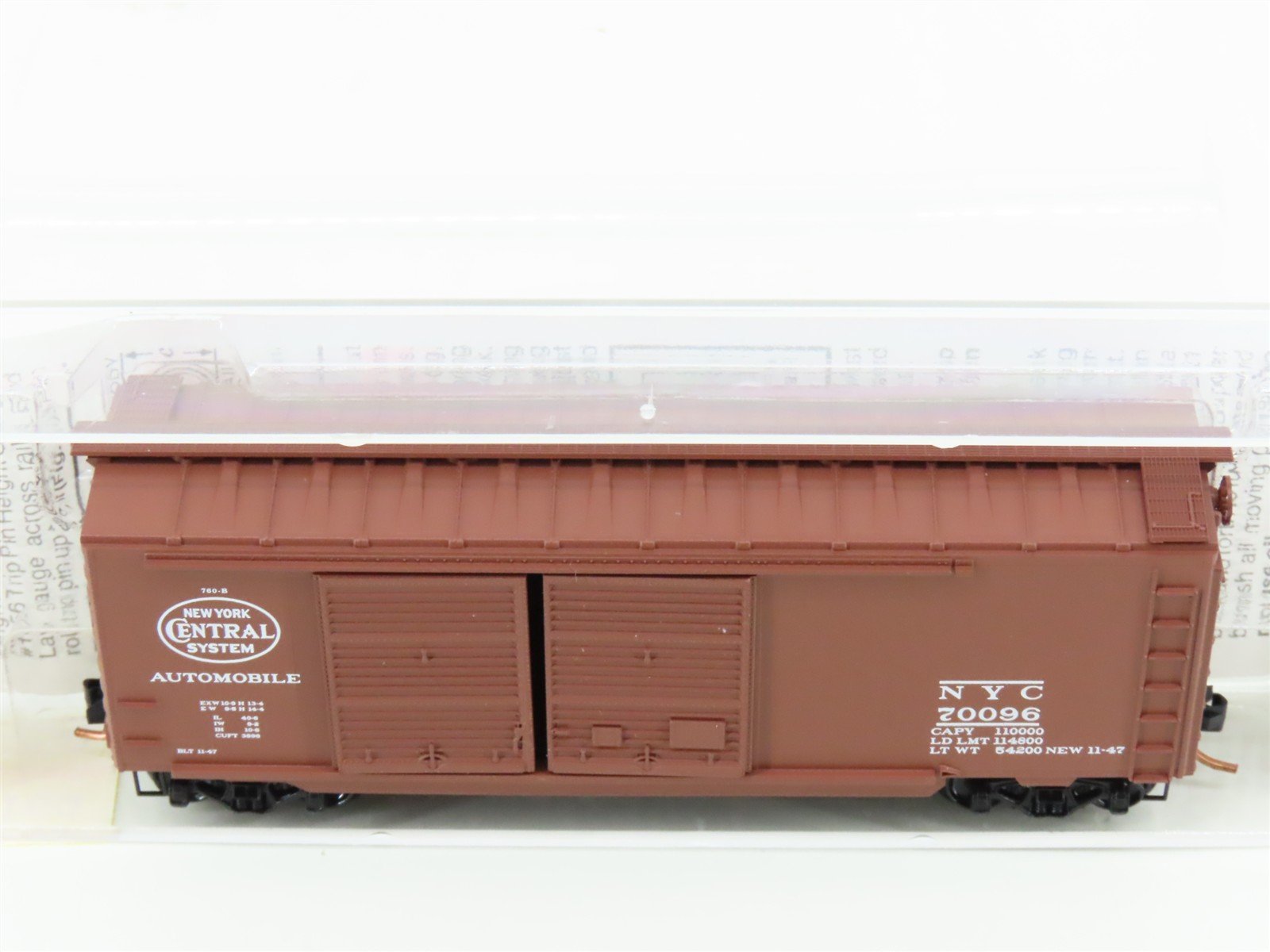 N Scale Micro-Trains MTL 23160 NYC New York Central System 40' Box Car #70096