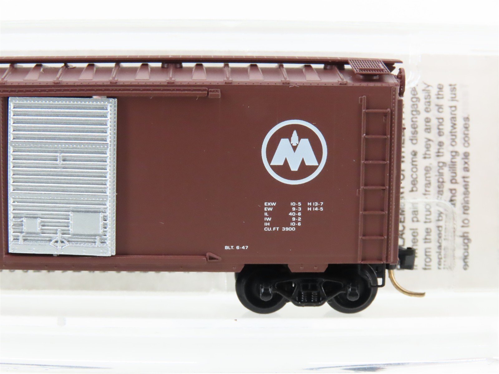 N Scale Micro-Trains MTL 20770 MON Monon 40' Single Door Box Car #1238