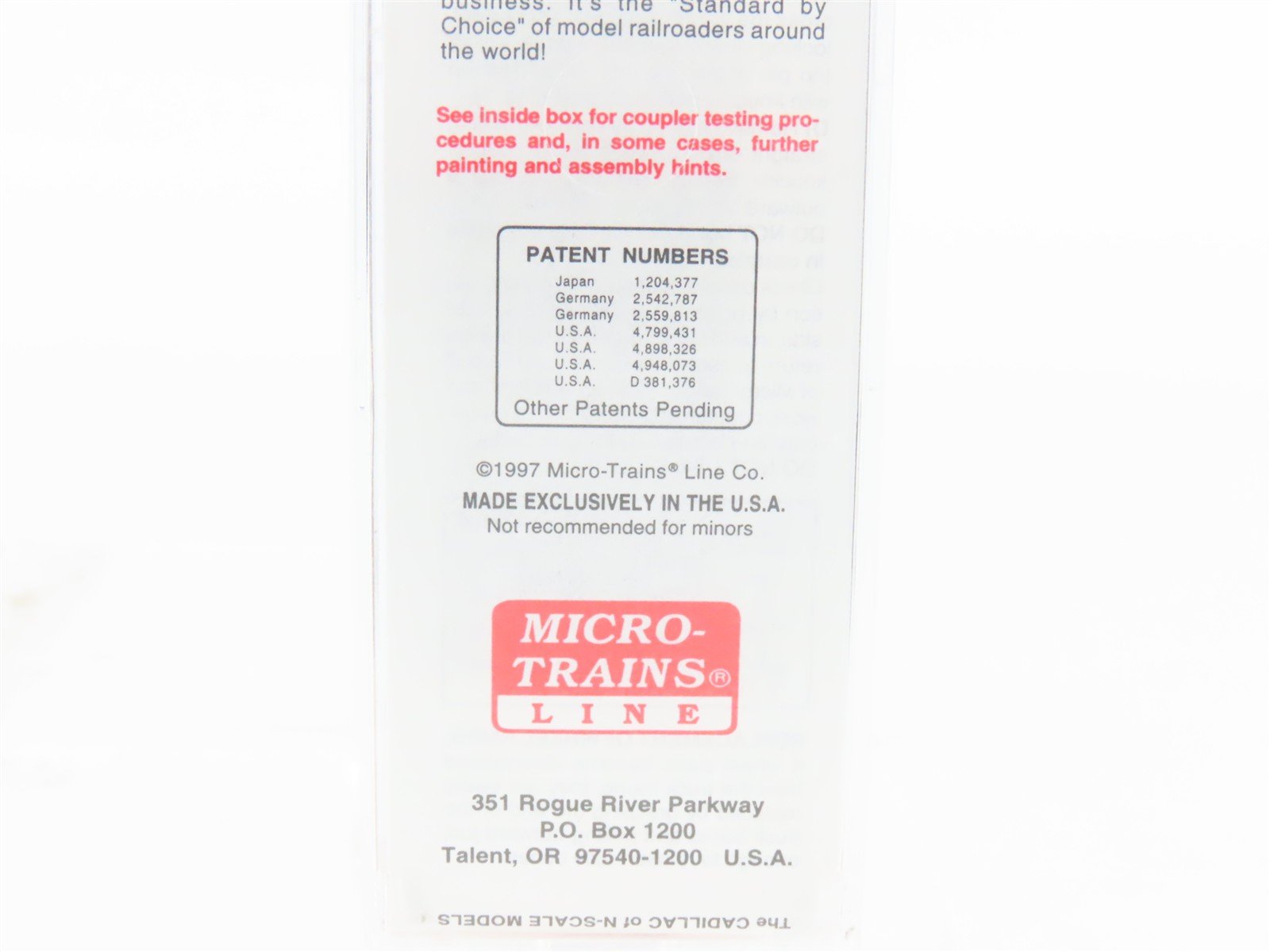 N Scale Micro-Trains MTL 20770 MON Monon 40' Single Door Box Car #1238