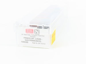 N Scale Micro-Trains MTL 105530 SL-SF Frisco 50' Open Steel Side Gondola #51512