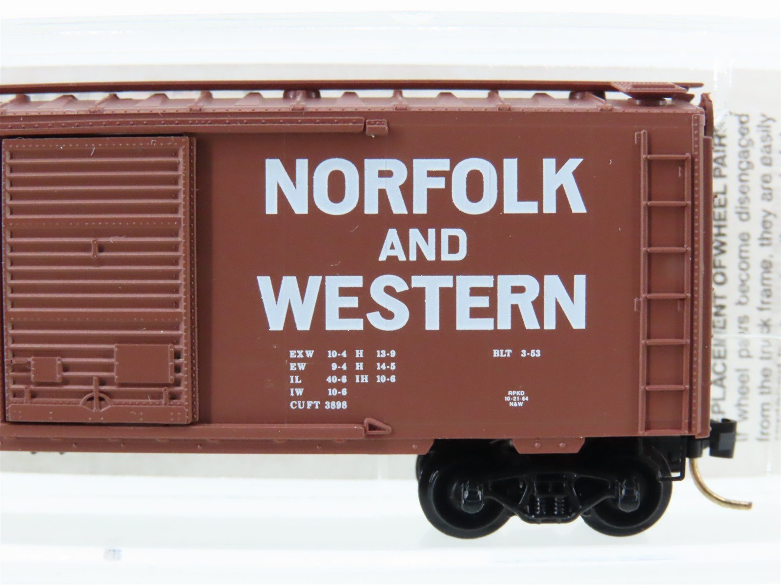 N Scale Micro-Trains MTL 20039 N&W Norfolk & Western 40' Box Car #53045