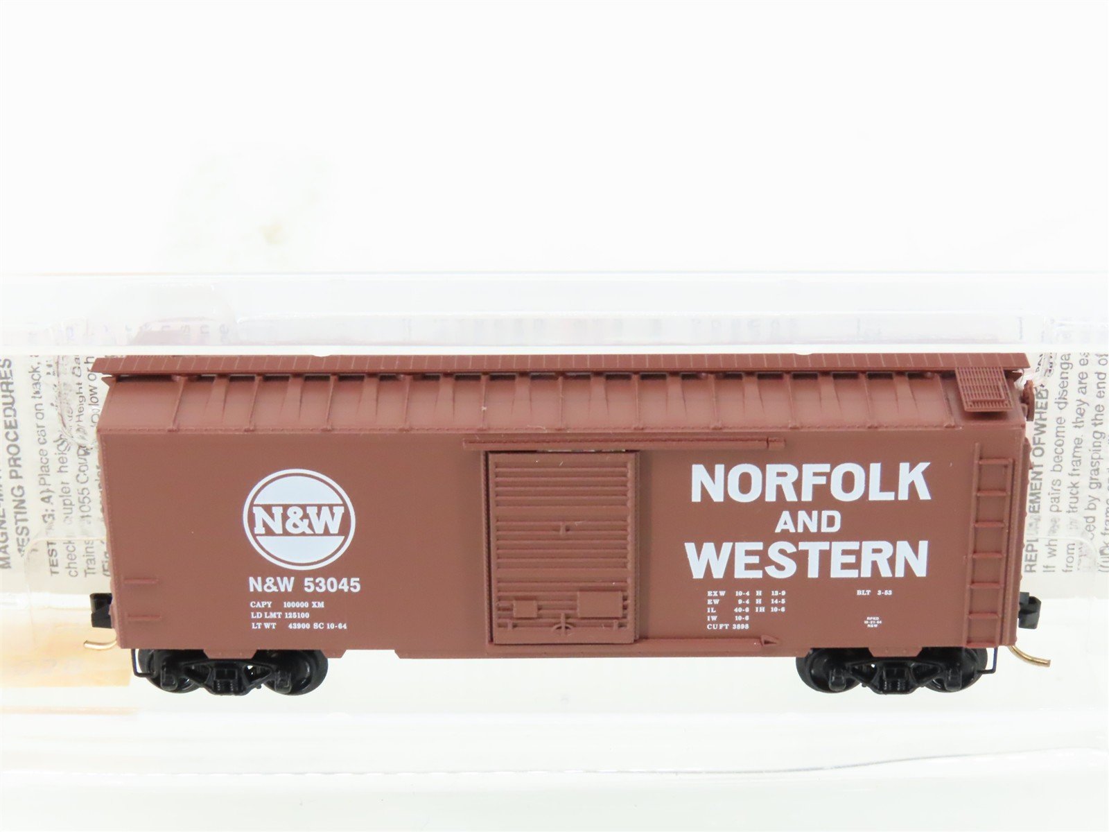 N Scale Micro-Trains MTL 20039 N&W Norfolk & Western 40' Box Car #53045