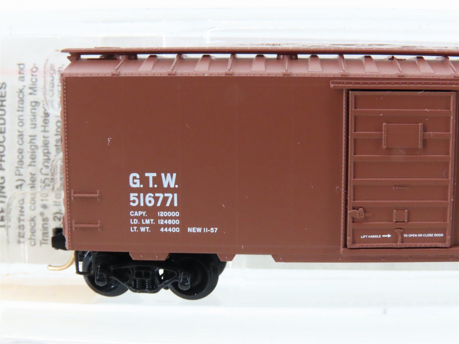 N Scale Micro-Trains MTL 20010 GTW Grand Trunk Western 40' Box Car #516771