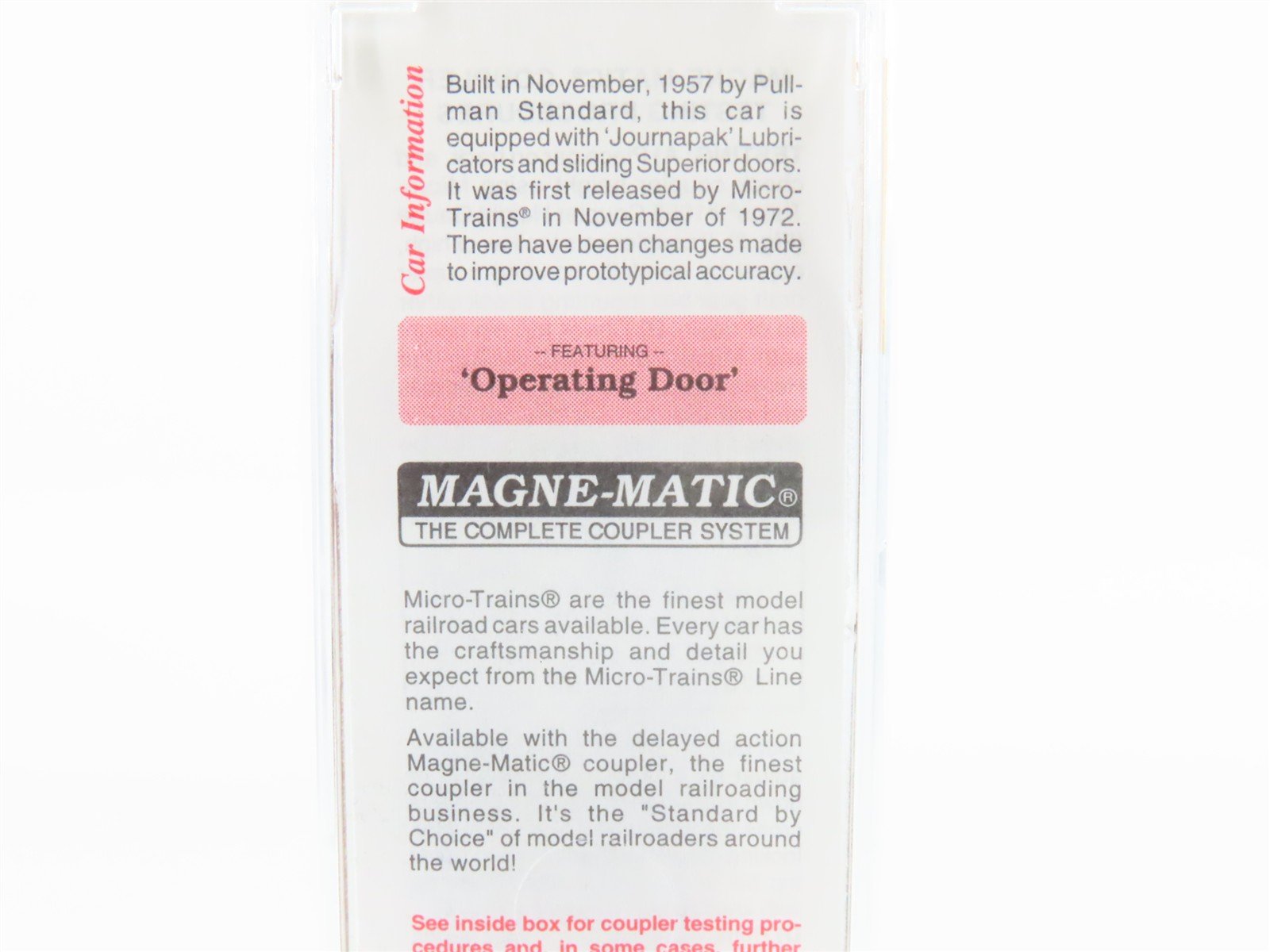 N Scale Micro-Trains MTL 20010 GTW Grand Trunk Western 40' Box Car #516771