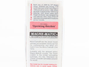 N Scale Micro-Trains MTL 51010 CP Canadian Pacific 34' Wood Caboose #435053