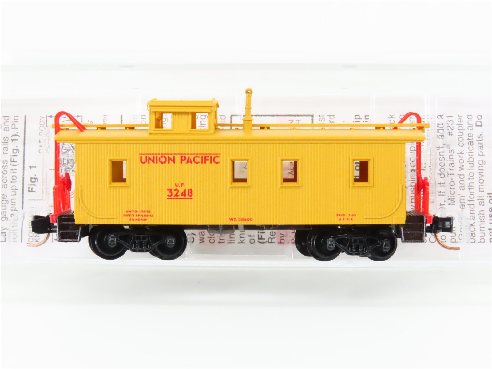N Scale Micro-Trains MTL 50100 UP Union Pacific 34' Wood Caboose #3248