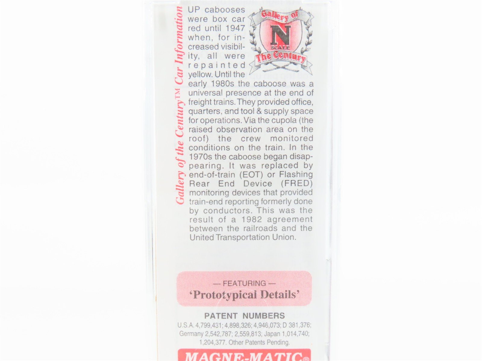 N Scale Micro-Trains MTL 50100 UP Union Pacific 34' Wood Caboose #3248