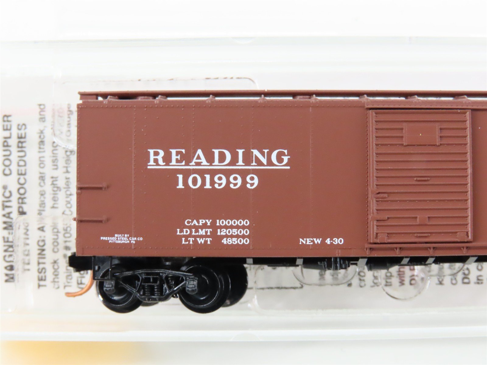 N Scale Micro-Trains MTL 120010 RDG Reading 40' Single Door Box Car #101999