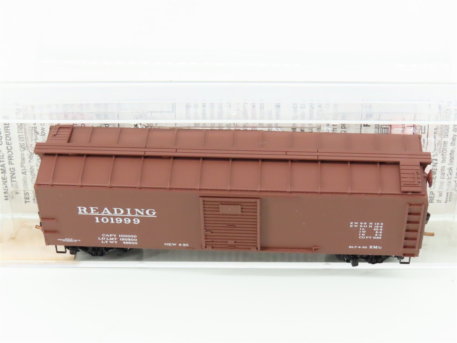 N Scale Micro-Trains MTL 120010 RDG Reading 40' Single Door Box Car #101999