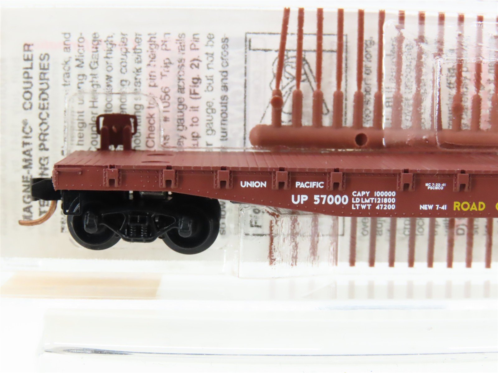 N Scale Micro-Trains MTL 45050 UP Union Pacific Streamliners 50' Flat Car #57000