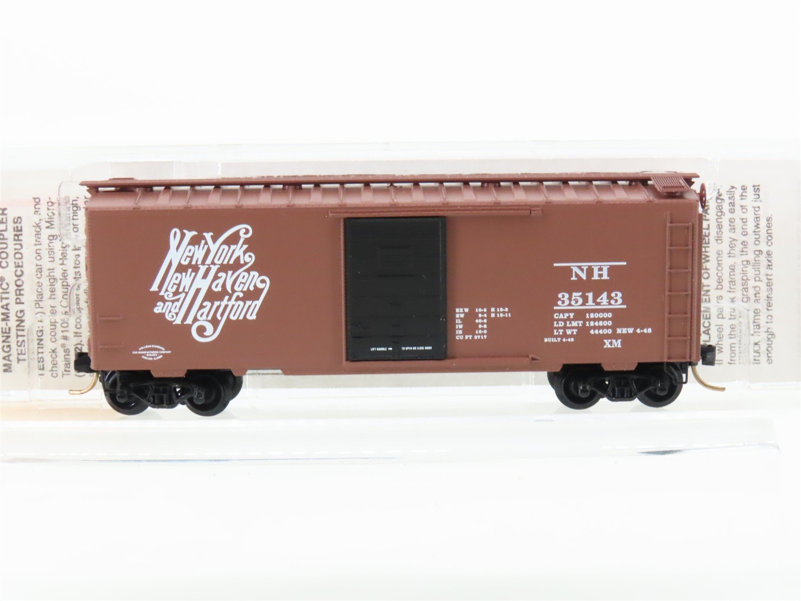 N Scale Micro-Trains MTL 20029 NH New York New Haven Hartford 40' Box Car #35143