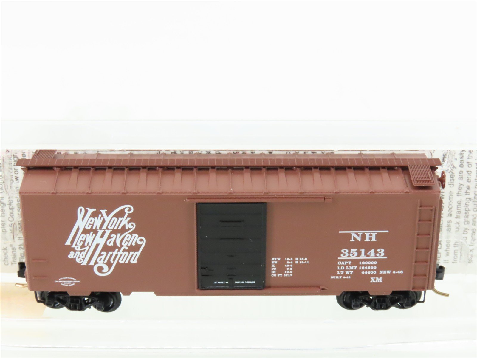 N Scale Micro-Trains MTL 20029 NH New York New Haven Hartford 40' Box Car #35143