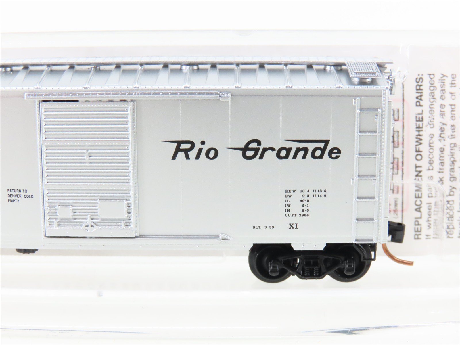 N Scale Micro-Trains MTL 20110 D&RGW Cookie Box 40' Single Door Box Car #60035