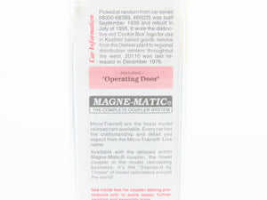 N Scale Micro-Trains MTL 20110 D&RGW Cookie Box 40' Single Door Box Car #60035