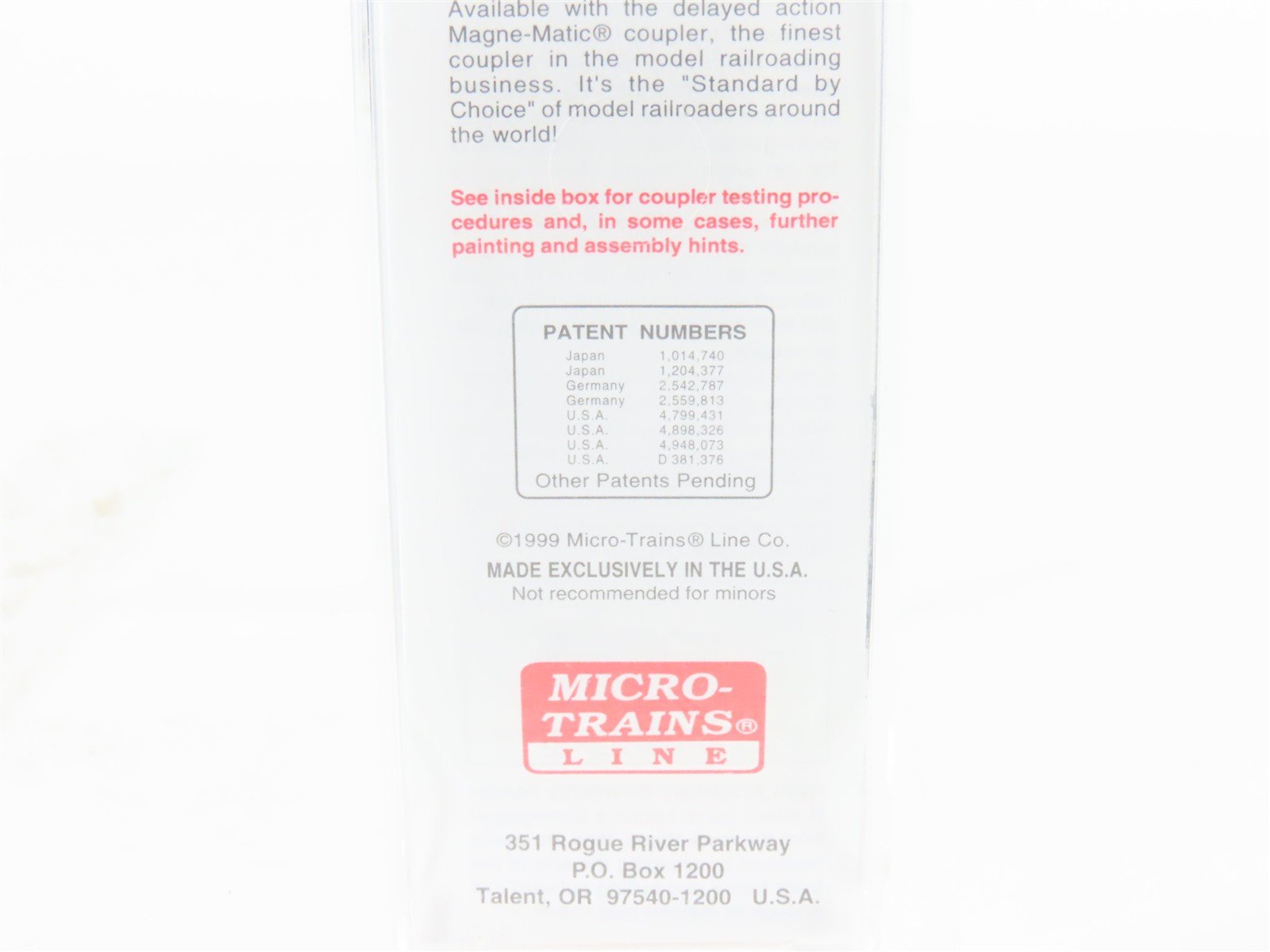 N Scale Micro-Trains MTL 20110 D&RGW Cookie Box 40' Single Door Box Car #60035