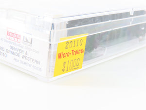N Scale Micro-Trains MTL 20110 D&RGW Cookie Box 40' Single Door Box Car #60035