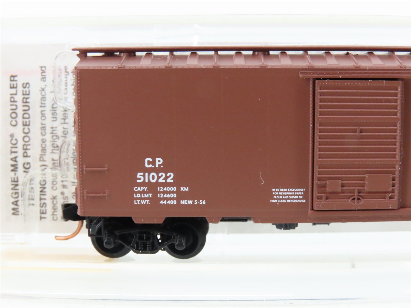 N Micro-Trains MTL 20436 CP Canadian Pacific 40' Single Door Box Car #51022