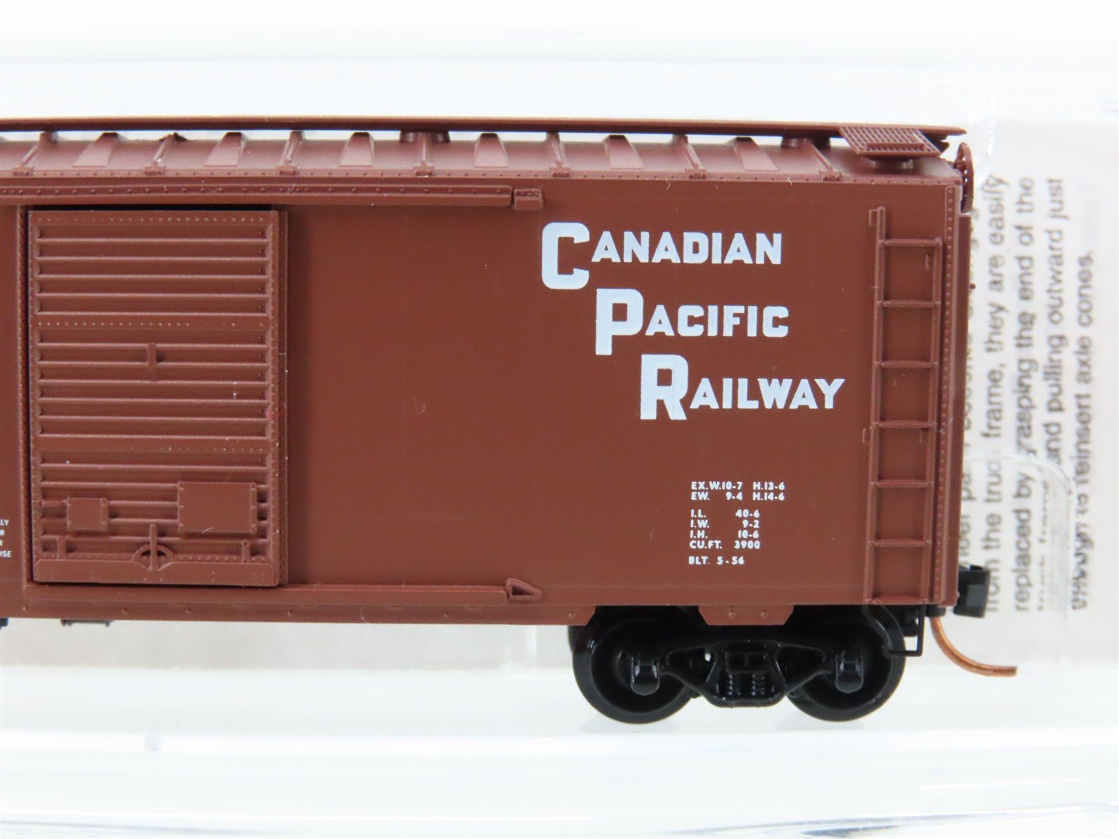 N Scale Micro-Trains MTL 20436/3 CP Canadian Pacific Railway 40' Box Car #51096