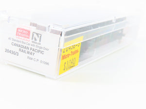 N Scale Micro-Trains MTL 20436/3 CP Canadian Pacific Railway 40' Box Car #51096