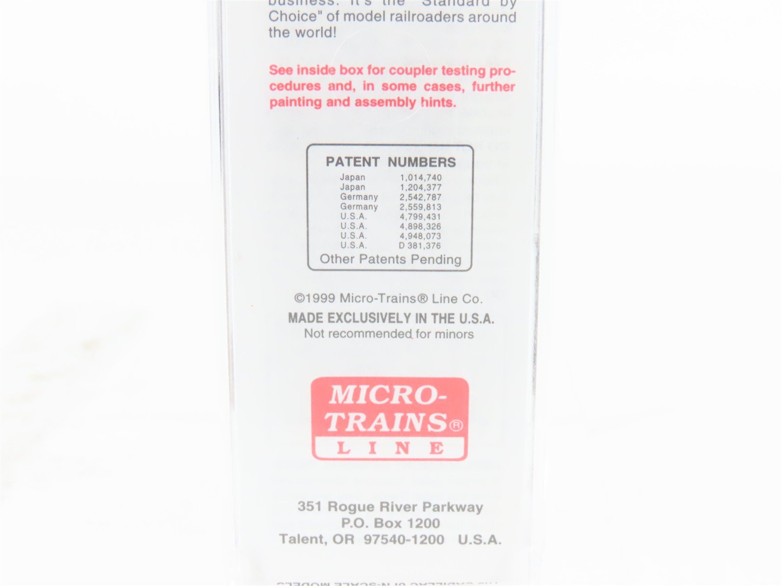 N Scale Micro-Trains MTL 20436/2 CP Canadian Pacific Railway 40' Box Car #51059