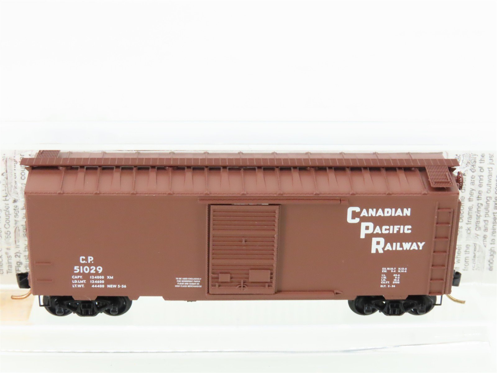 N Scale Micro-Trains MTL 20436/1 CP Canadian Pacific Railway 40' Box Car #51029