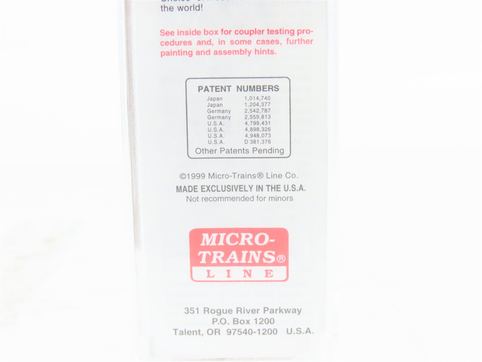 N Scale Micro-Trains MTL 20436/1 CP Canadian Pacific Railway 40' Box Car #51029